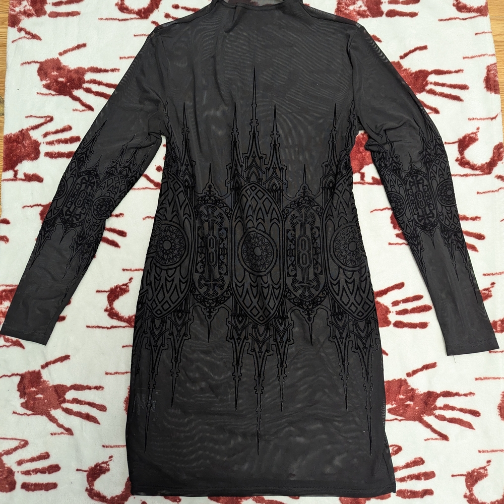 Killstar Gothic Black Long Sleeve Dress
